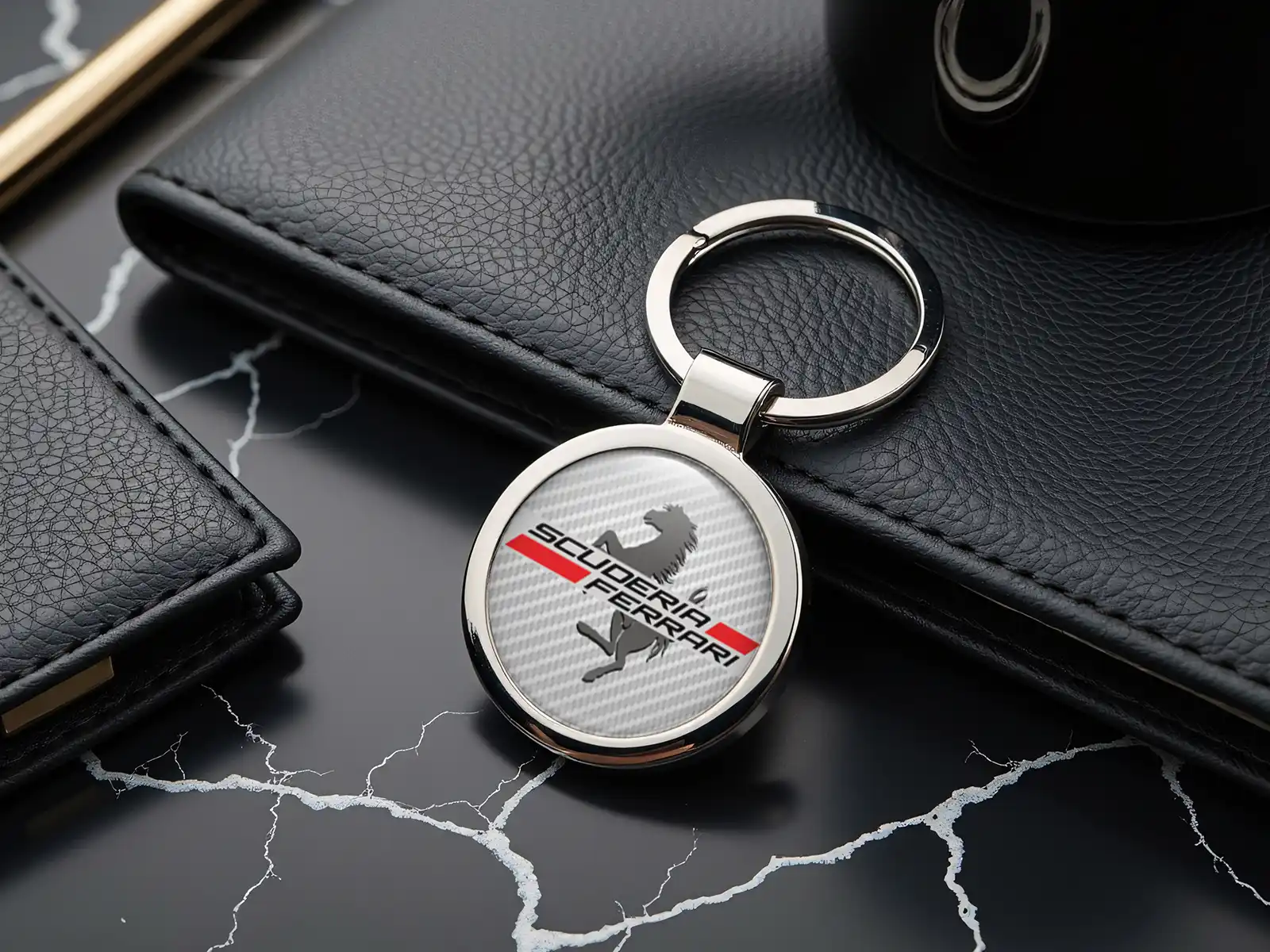 Ferrari Support Clés Design Métal Élégant
